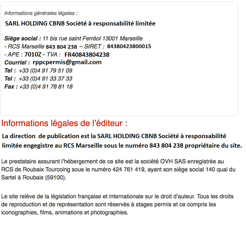 mentions legales permis de exploitation com